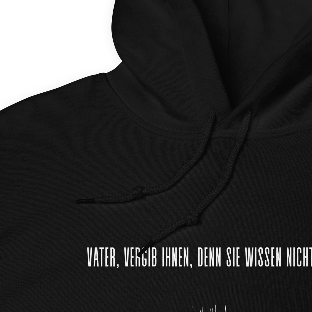Unisex-Kapuzenpullover "Vater vergib Ihnen"