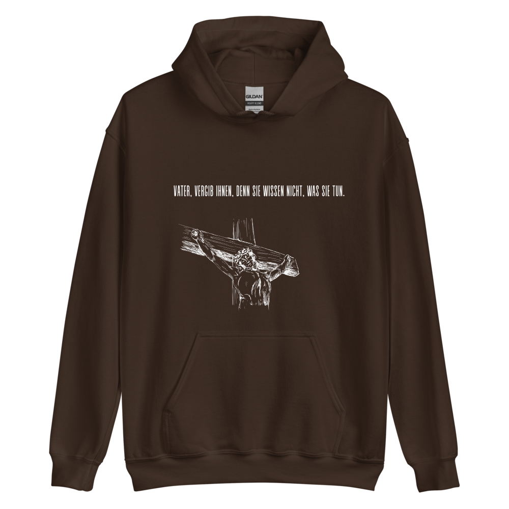 Unisex-Kapuzenpullover "Vater vergib Ihnen"