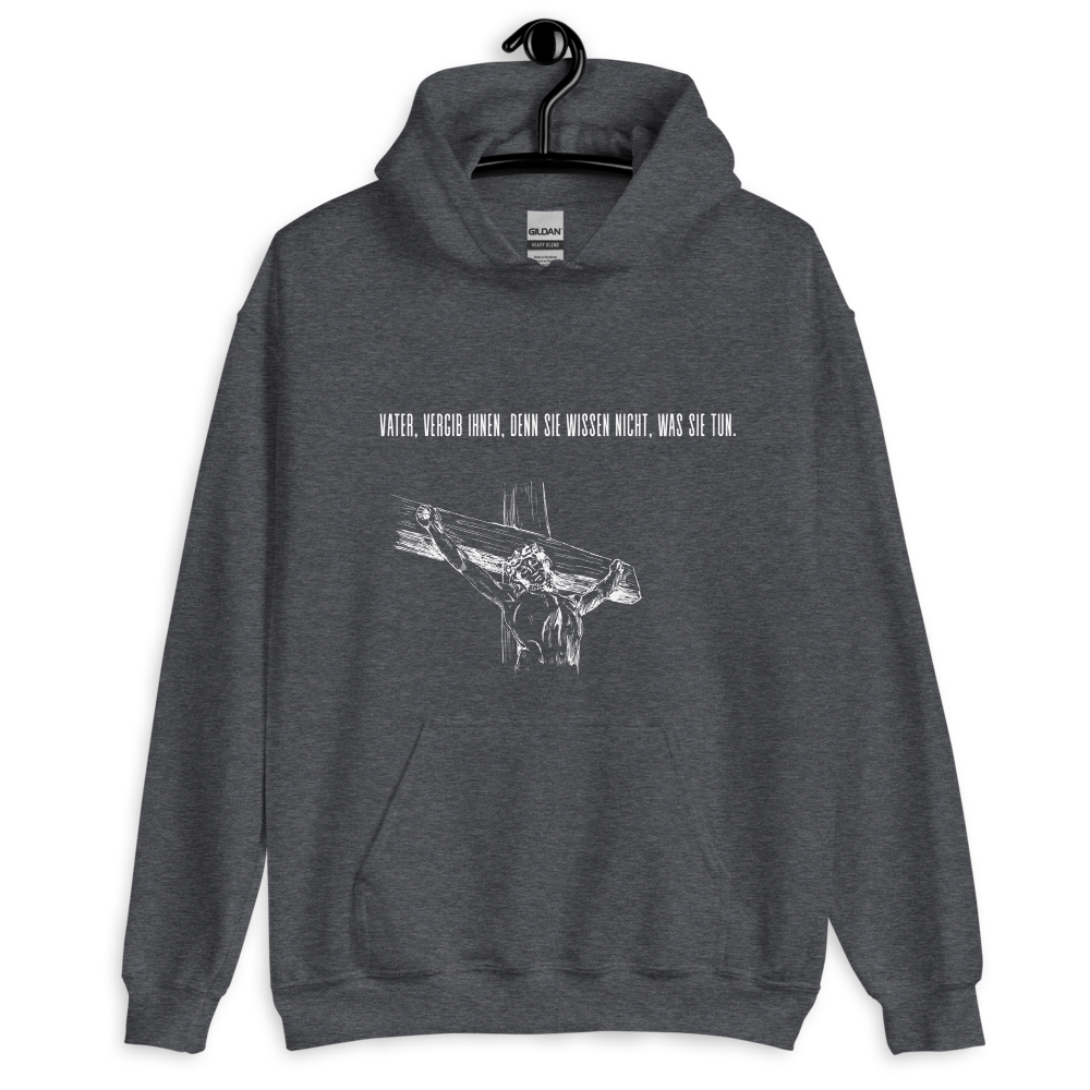 Unisex-Kapuzenpullover "Vater vergib Ihnen"